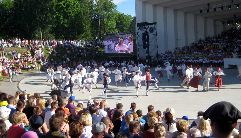 Bühnenprogramm in Viljandi (Estland)